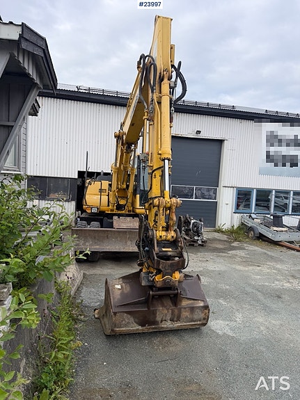 Komatsu PW130 hjulgraver m/engcon rotortilt og to skuffer 6 of 30