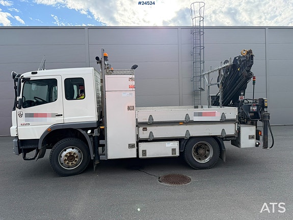 Mercedes-Benz Atego 1225  4x4 6 seter m/ 10t/m Hiab kran 6 of 30