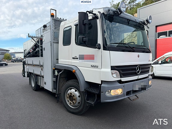 Mercedes-Benz Atego 1225  4x4 6 seter m/ 10t/m Hiab kran 3 of 30
