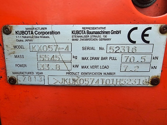 Kubota KX57-4 13 of 13