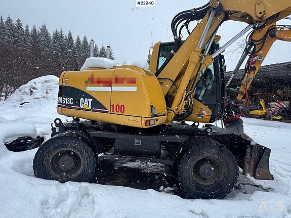 Caterpillar M313 C m/ 1 skuffe, tilt og Mikrofyn maskinstyring. Nyoverhalt girkasse. 6 of 28