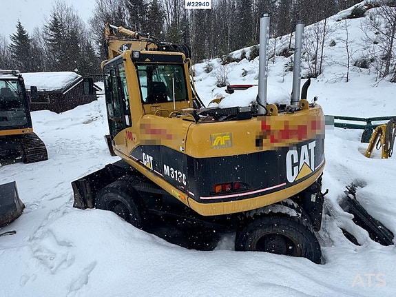 Caterpillar M313 C m/ 1 skuffe, tilt og Mikrofyn maskinstyring. Nyoverhalt girkasse. 8 of 28