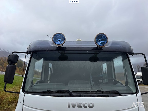 Iveco eurocargo 100E21 planbil med bakmontert kran. REP.OBJEKT 7 of 30