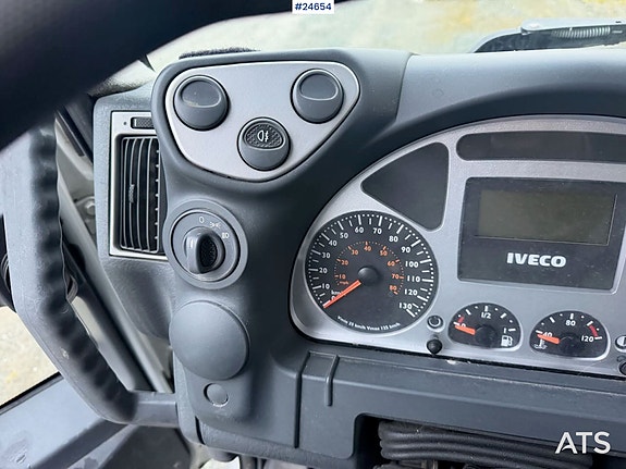 Iveco eurocargo 100E21 planbil med bakmontert kran. REP.OBJEKT 23 of 30
