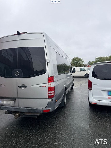 Mercedes-Benz Sprinter 516 minibuss m/ 16+1 seter, smartfartsskriver og godkjent som lærevogn. Bare 66.000 km! 5 of 13