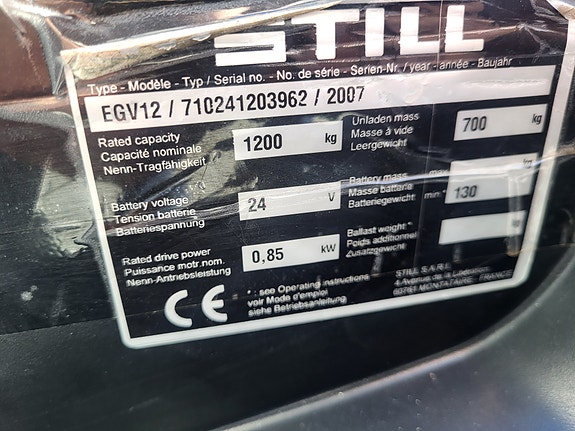 Still EGV12- 3.8M LØFTEHØYDE - NYE BATTERIER 6 of 7