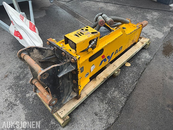 Andre 2019 AY Heavy Industries A8 hydraulisk pigghammer - 565 kg - 95 l/min - festebrakett - ekstra pigg 3 of 18
