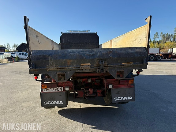 Scania R142H V8 6x2 tippbil –Zetterbergs påbygg m / 1070 kranhylser 7 of 30