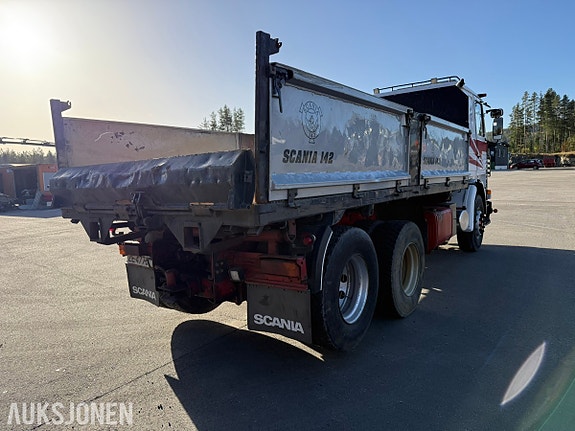 Scania R142H V8 6x2 tippbil –Zetterbergs påbygg m / 1070 kranhylser 6 of 30