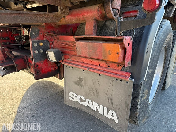 Scania R142H V8 6x2 tippbil –Zetterbergs påbygg m / 1070 kranhylser 24 of 30