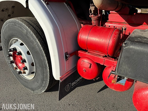 Scania R142H V8 6x2 tippbil –Zetterbergs påbygg m / 1070 kranhylser 10 of 30