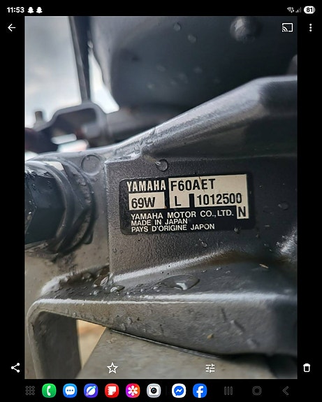 Meget pen Yamaha 60hk 4-takter 2 of 3