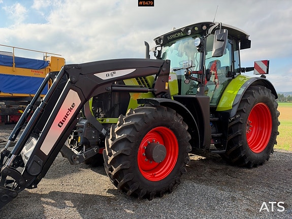 CLAAS Arion 650 4x4 Traktor m/ frontlaster og skuffe – 700 timer og 2 sett dekk! 12 of 30