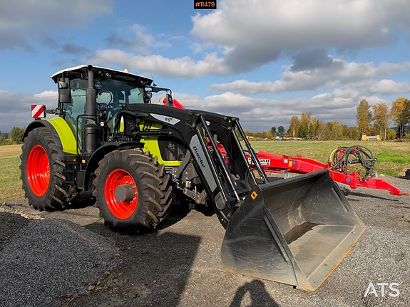 CLAAS Arion 650 4x4 Traktor m/ frontlaster og skuffe – 700 timer og 2 sett dekk! 7 of 30