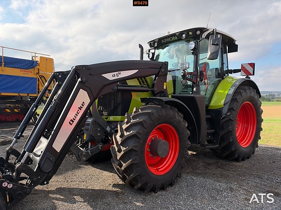 CLAAS Arion 650 4x4 Traktor m/ frontlaster og skuffe – 700 timer og 2 sett dekk! 11 of 30