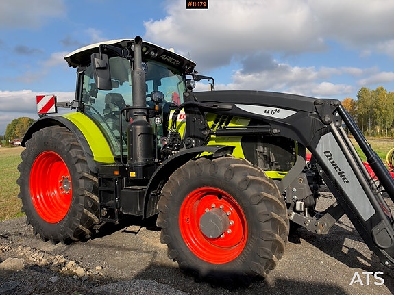 CLAAS Arion 650 4x4 Traktor m/ frontlaster og skuffe – 700 timer og 2 sett dekk! 9 of 30