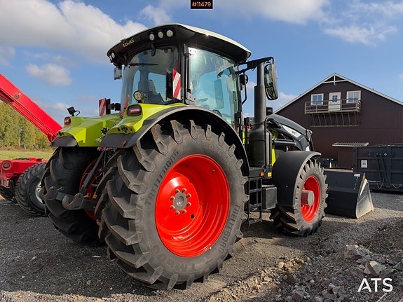 CLAAS Arion 650 4x4 Traktor m/ frontlaster og skuffe – 700 timer og 2 sett dekk! 5 of 30
