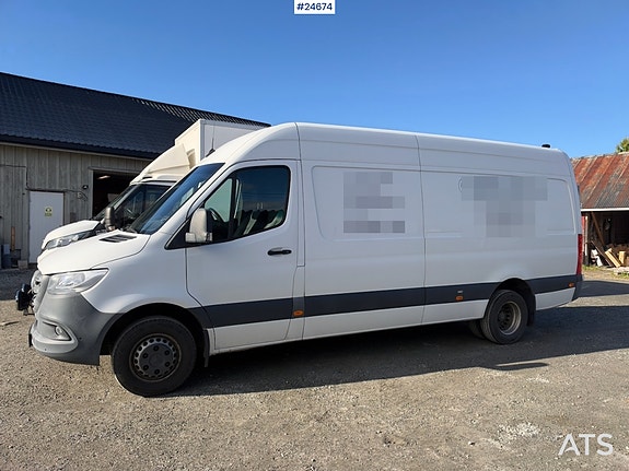 Mercedes-Benz Sprinter 516 CDI Varebil m/ Løftelem – Fartsskriver. 2 of 30