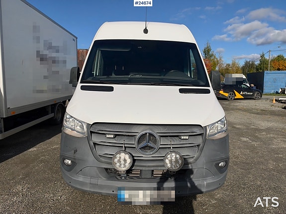 Mercedes-Benz Sprinter 516 CDI Varebil m/ Løftelem – Fartsskriver. 9 of 30