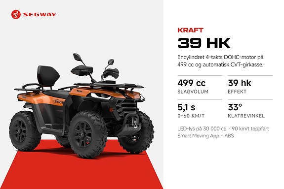 Segway AT5 ABS – SNØSKJÆR ELLER VINDSKJERM PÅ KJØPET 3 of 7