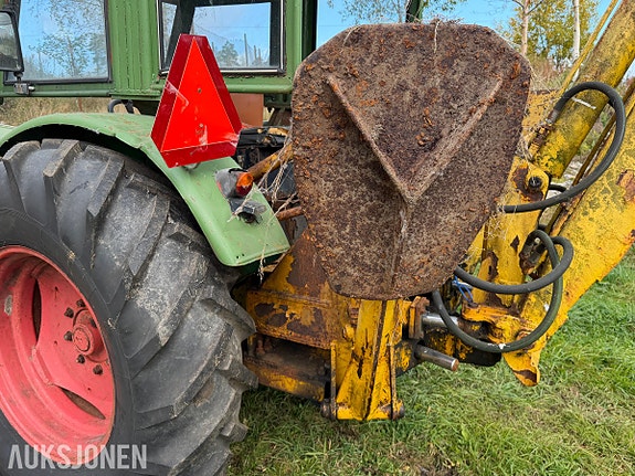 Deutz D 5505 traktorgraver - Hymas graveaggregat - 6125 timer - MVA fri 11 of 30