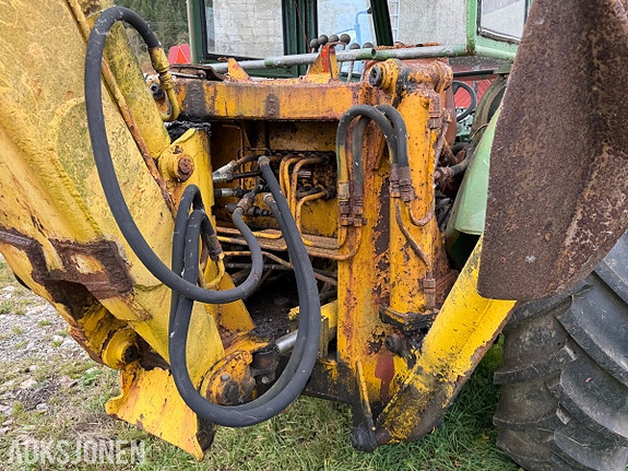 Deutz D 5505 traktorgraver - Hymas graveaggregat - 6125 timer - MVA fri 12 of 30