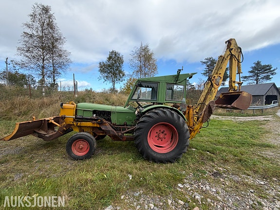 Deutz D 5505 traktorgraver - Hymas graveaggregat - 6125 timer - MVA fri 2 of 30