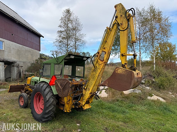 Deutz D 5505 traktorgraver - Hymas graveaggregat - 6125 timer - MVA fri 3 of 30