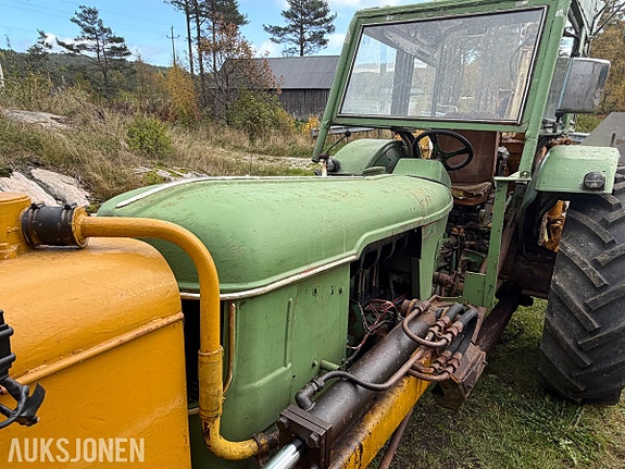 Deutz D 5505 traktorgraver - Hymas graveaggregat - 6125 timer - MVA fri 15 of 30