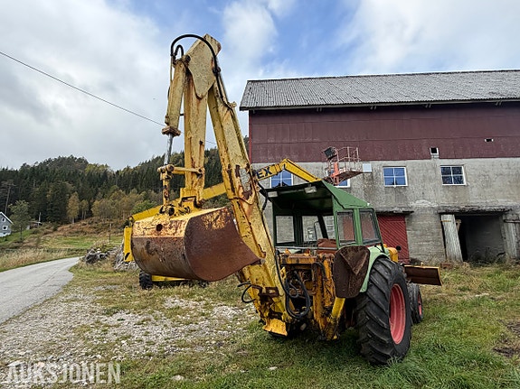 Deutz D 5505 traktorgraver - Hymas graveaggregat - 6125 timer - MVA fri 5 of 30