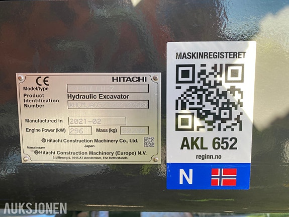 Hitachi 2021 Hitachi ZX490LCH-7 - 10 650 timer - 296 kW - 52 200 kg - Klepp Mek hurtigfeste - Novatron Xite 20 of 30