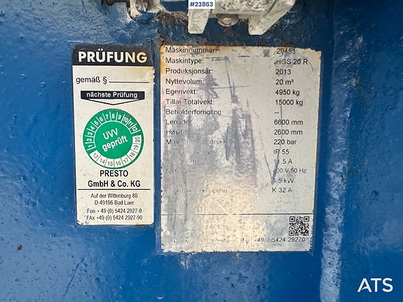 Presto Komprimator – 20 m3 8 of 9