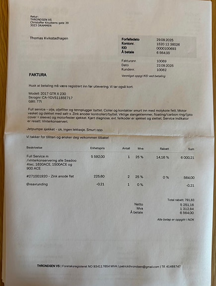 SeaDoo GTR 230 X inkl. Henger/m brems! (Kun 91timer) 26 of 27