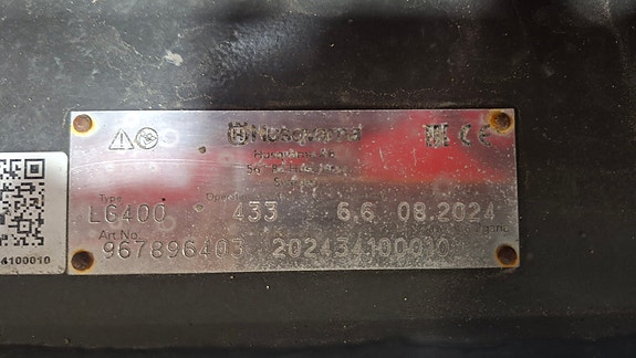 Husqvarna LG400  Kun 202 timer 8 of 8