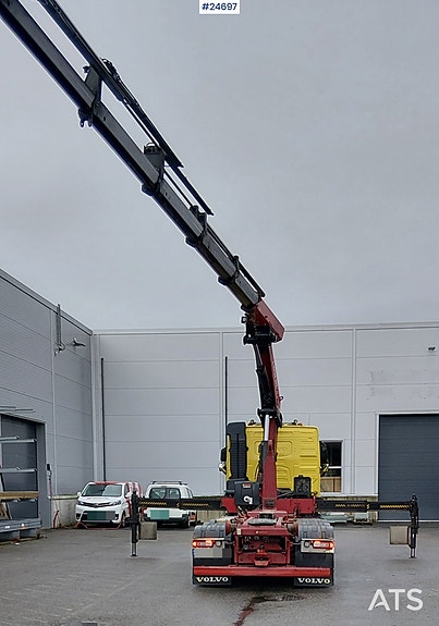 Volvo FH540 8x4 Tridem m/ 35 t/m Hiab kran og 20T multilift krok 9 of 16