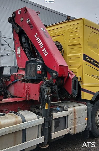 Volvo FH540 8x4 Tridem m/ 35 t/m Hiab kran og 20T multilift krok 12 of 16