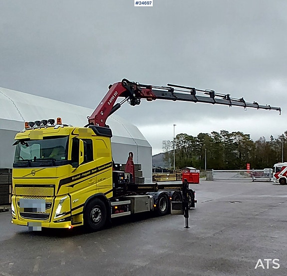Volvo FH540 8x4 Tridem m/ 35 t/m Hiab kran og 20T multilift krok 4 of 16
