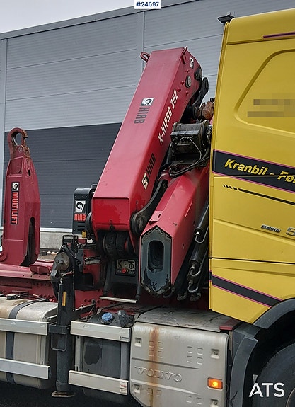 Volvo FH540 8x4 Tridem m/ 35 t/m Hiab kran og 20T multilift krok 13 of 16