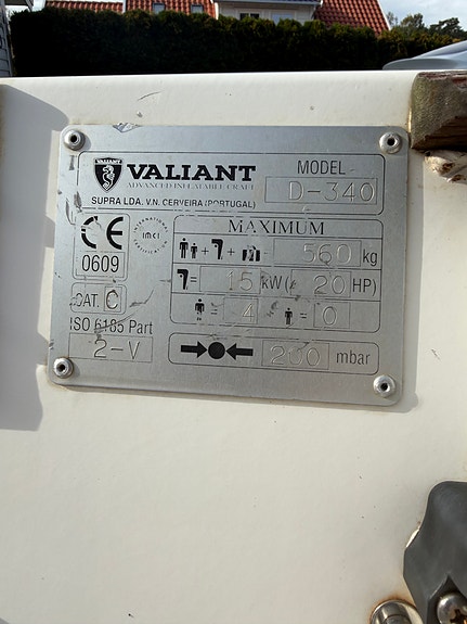 Valiant D-340 gummibåt / RIB – 3,40 meter 5 of 9