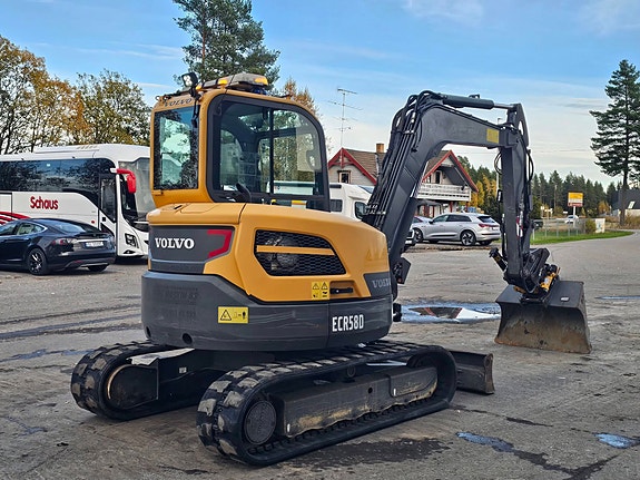 Volvo ECR58D, 2017 Mod, 4645 timer, Rototilt, S50-Freste, pusseskuff, ny sertifisering. 5 of 30