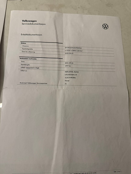 Volkswagen e-Golf VII 20 of 26
