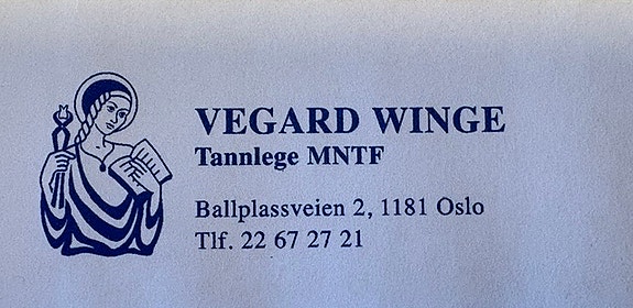 Tannlege Vegard Winge logo