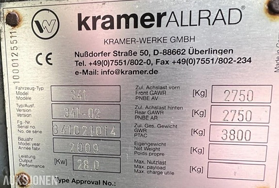 KramerAllrad 280 /341 Hydrostatisk drift 14 of 30