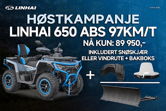 Linhai Landforce 650 ABS brems /97km/t, Servo ,varmeholker,setevarmer, Ledlys ,kufanger,krok,alufelger 3 of 23