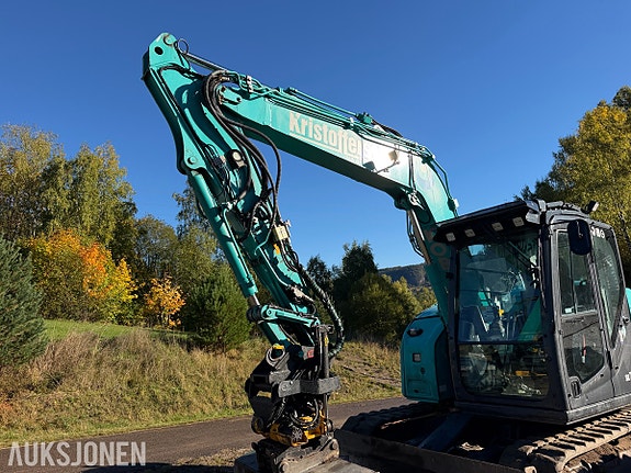Kobelco SK75SR-7 Gravemaskin med 2 skuffer - Engcon tiltrotator 17 of 30