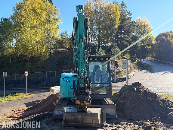 Kobelco SK75SR-7 Gravemaskin med 2 skuffer - Engcon tiltrotator 3 of 30