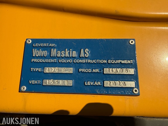Volvo L70H Hjullaster, 2514 t / skuffe 22 of 30