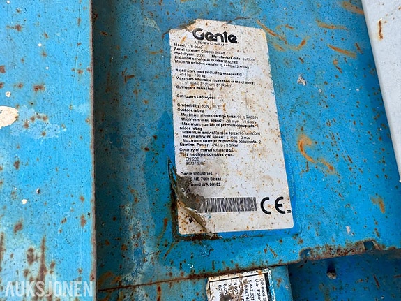 Genie GS-2646 Sakselift, 401 t, 9,92 m, batteri 23 of 23