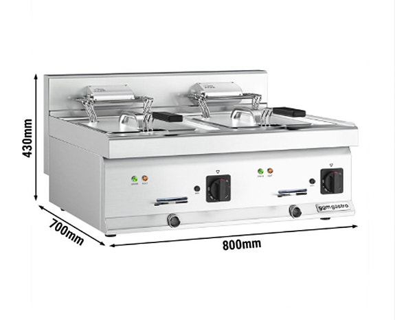 Helt ny GGMGastro EFK800-EN Frityr