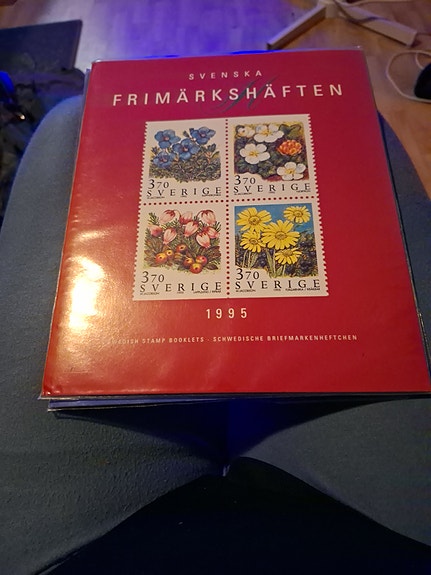 Sverige frimerkehefter og frimerker 1995